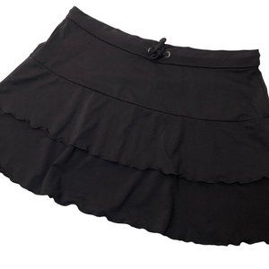 Athleta Women's L Grey Tiered Athletic Flowy Short Golf Tennis Skirt